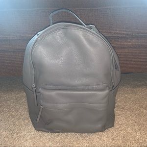 vince camuto gray leather backpack